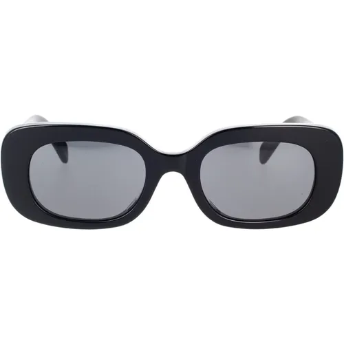 Rechteckige Sonnenbrille graue organische Gläser , unisex, Größe: 51 MM - Celine - Modalova