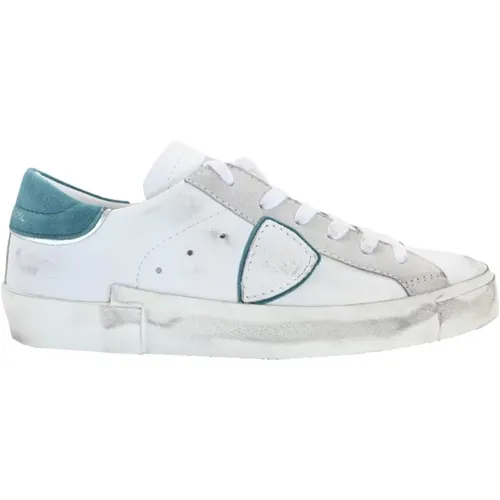 Low Top Sneakers Silver Mix , female, Sizes: 4 UK - Philippe Model - Modalova