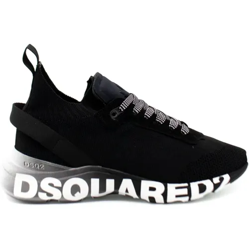 Schwarze Fly Sneakers - PRE FW `23 Kollektion - Dsquared2 - Modalova