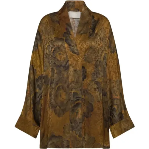 Gedruckte Jacquard-Kimono-Jacke - Momoni - Modalova