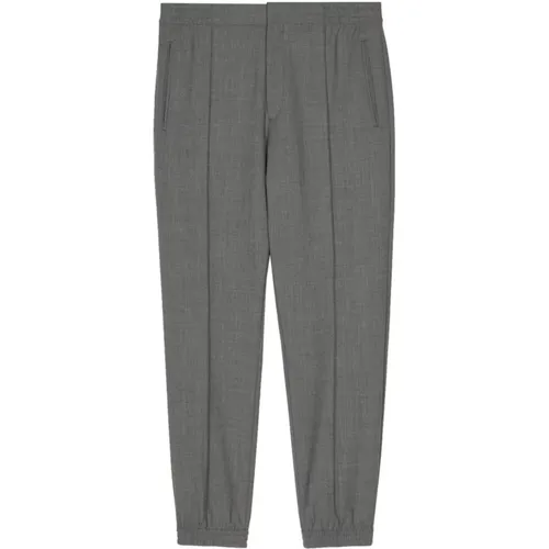 Grey Wool Pleated Trousers Slim Fit , male, Sizes: W34, W36, W30, W32 - Paul Smith - Modalova