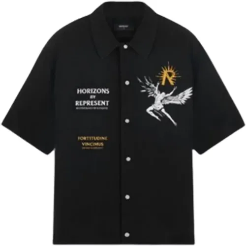Icarus Short Sleeve Shirt , male, Sizes: M, L, XL - Represent - Modalova