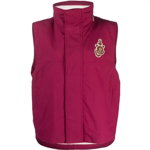 Fuchsia Sweater Tryfan Vest , female, Sizes: S - Moncler - Modalova