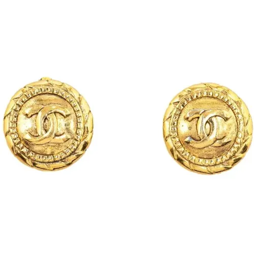 Pre-owned Metal earrings , female, Sizes: ONE SIZE - Chanel Vintage - Modalova