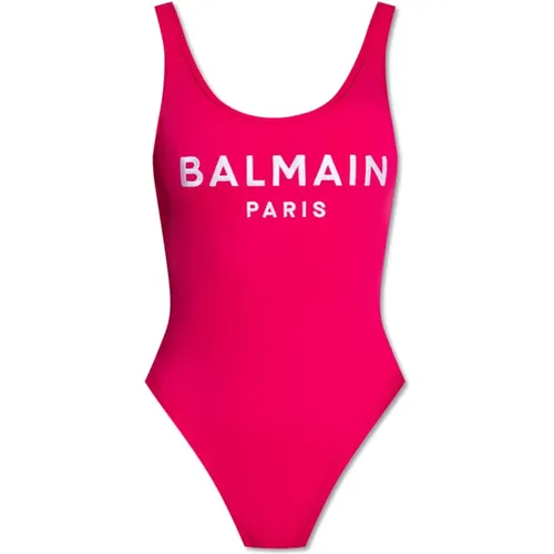 Einteiliger Badeanzug , Damen, Größe: S - Balmain - Modalova