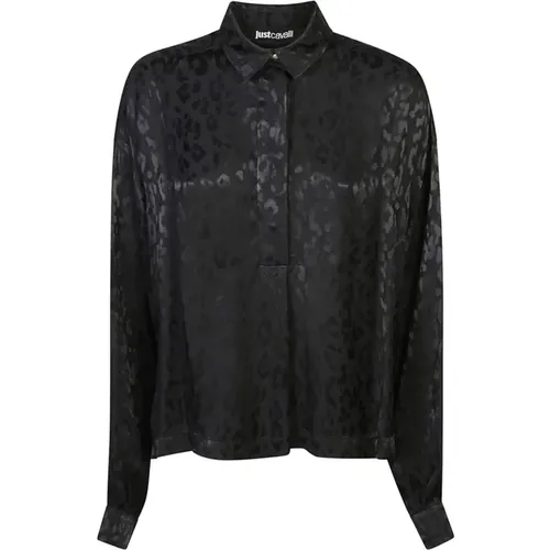 Schwarze Hemden für Frauen Aw24 , Damen, Größe: 3XS - Just Cavalli - Modalova