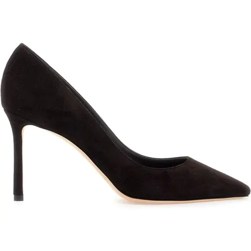 Suede Romy 85 Pointed-Toe Pumps , female, Sizes: 7 UK, 4 UK, 2 1/2 UK, 8 UK, 4 1/2 UK, 3 UK, 3 1/2 UK - Jimmy Choo - Modalova