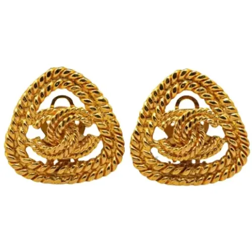 Pre-owned Metal earrings , female, Sizes: ONE SIZE - Chanel Vintage - Modalova