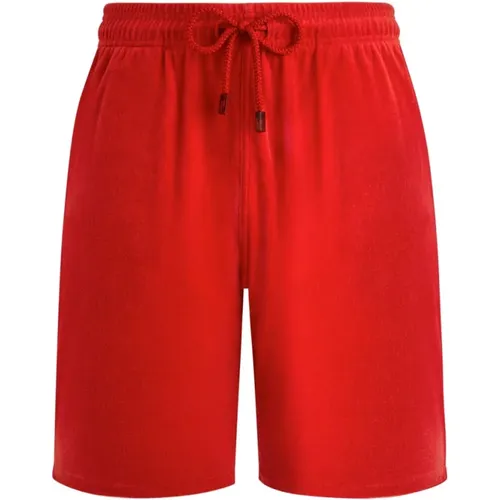 Terry Bermuda Shorts Solid , Herren, Größe: M - Vilebrequin - Modalova