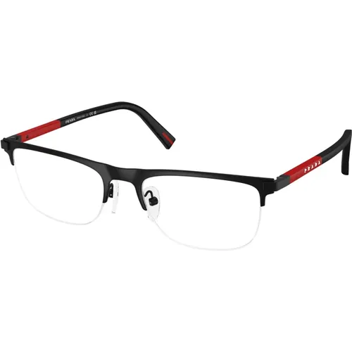 Stilvolle Brille Linea Rossa PS , Herren, Größe: 55 MM - Prada - Modalova