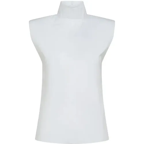 Sleeveless Shirt Regular Fit , female, Sizes: XS, S - SPORTMAX - Modalova