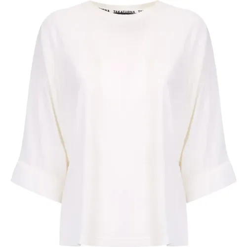 Star T-Shirt & Polo , female, Sizes: L, S, XS - Takaturna - Modalova