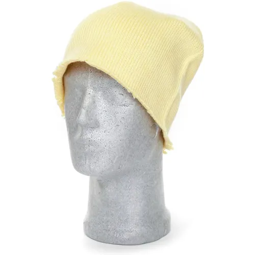 Ribbed Knit Beanie with Distressed Details , male, Sizes: L, M - Marni - Modalova