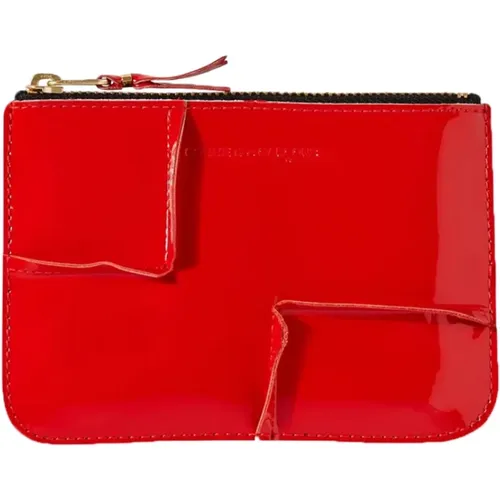 Rotes Reversed-Hem Pouch Wallet - Comme des Garçons - Modalova