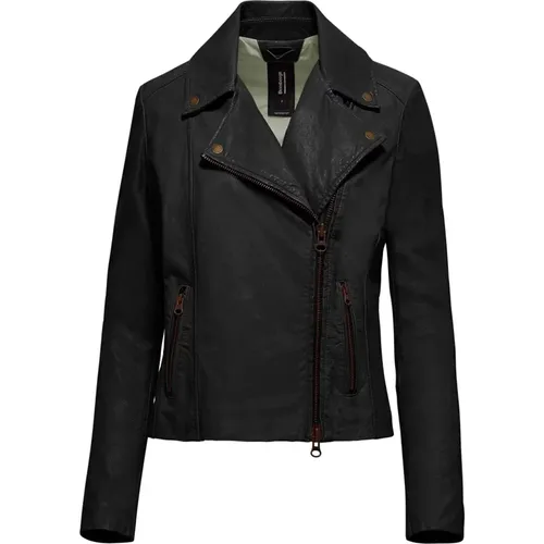 Tiss Leather Biker Jacket , female, Sizes: 3XL, M, XS, L - BomBoogie - Modalova