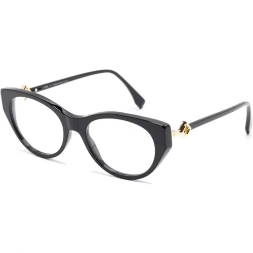 Fe50099I 001 Optical Frame , female, Sizes: 53 MM - Fendi - Modalova