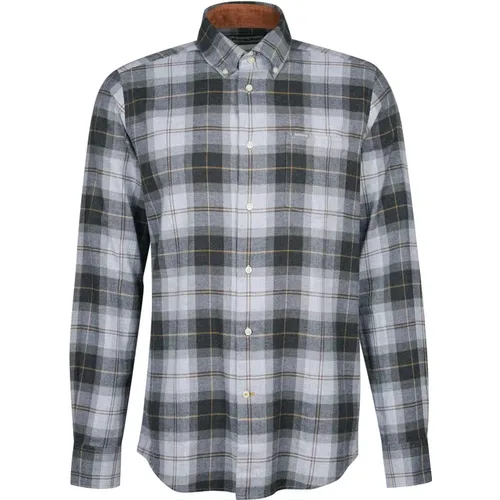 Grey Fortrose Tailored Shirt , male, Sizes: M - Barbour - Modalova