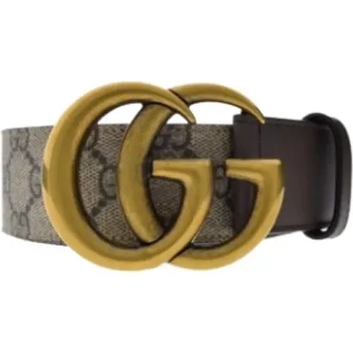 Monogram Double G Leather Belt , female, Sizes: 90 CM - Gucci - Modalova