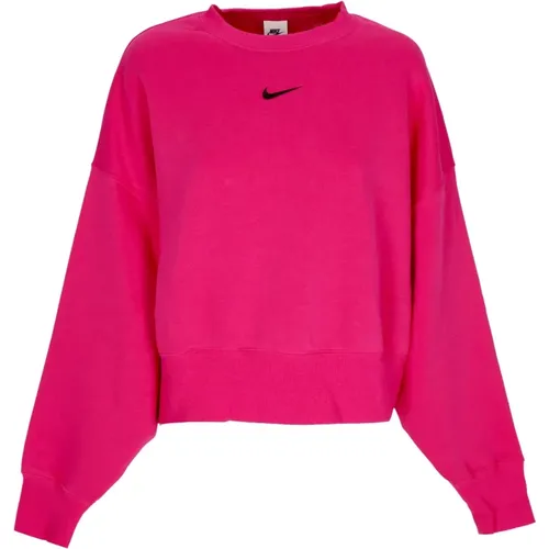 Phoenix Fleece Oversized Crewneck Sweatshirt , Damen, Größe: M - Nike - Modalova