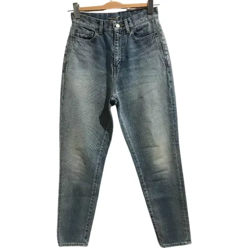 Pre-owned Cotton jeans , female, Sizes: XS - Saint Laurent Vintage - Modalova