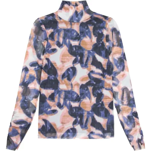 Printed Blouse with Cord Detail , female, Sizes: 2XS, 2XL, S, M, L, XS - Munthe - Modalova