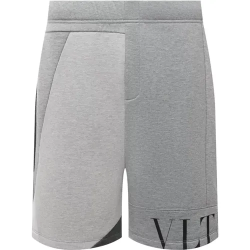 Graue Modal Shorts mit elastischem Bund - Valentino - Modalova