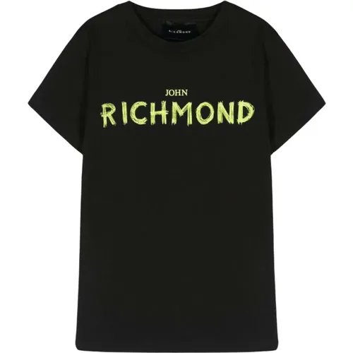 Logo Front Rundhals T-shirt - John Richmond - Modalova