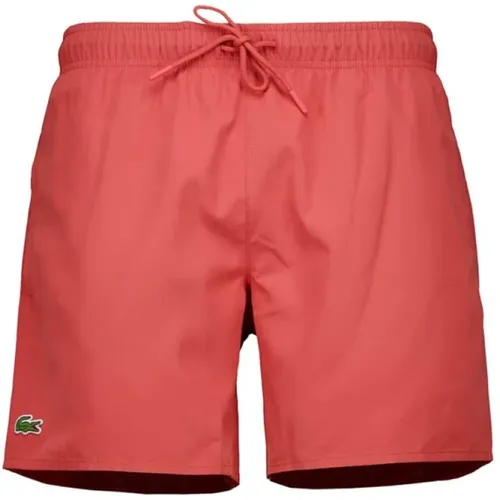 Coral Swim Shorts Men , male, Sizes: M, L, XL - Lacoste - Modalova