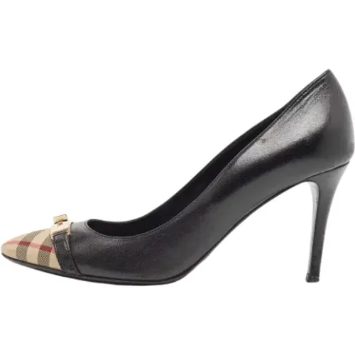Pre-owned Canvas heels , female, Sizes: 6 1/2 UK - Burberry Vintage - Modalova