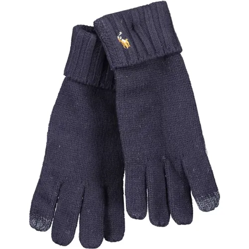 Blau Herren Bestickte Handschuhe mit Kontrastdetails - Ralph Lauren - Modalova