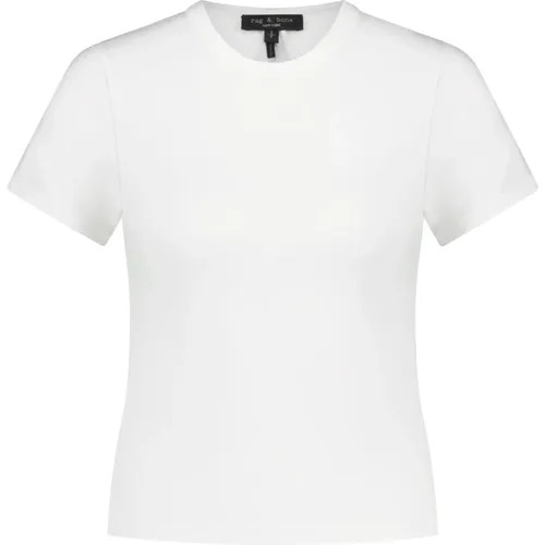 Modal-Mix Kurzarm T-Shirt , Damen, Größe: XS - Rag & Bone - Modalova