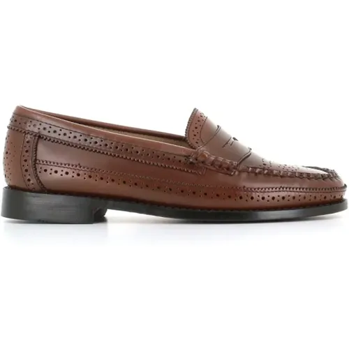 Brogue Mocassino Sandals Cognac Leather , female, Sizes: 1 1/2 UK, 2 1/2 UK, 2 UK - G.h. Bass & Co. - Modalova