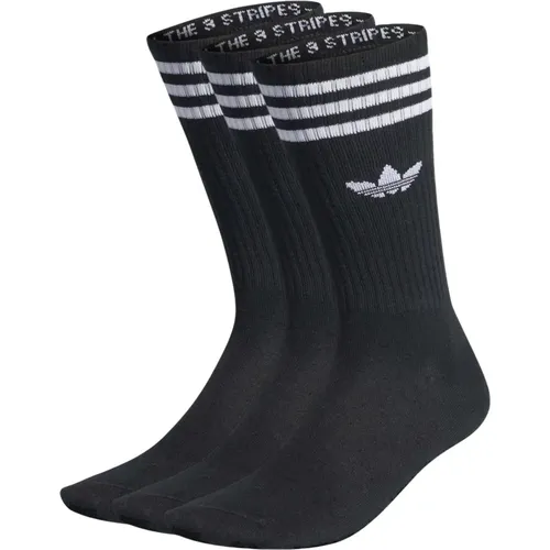 Hohe Crew Pack 3 Socken , unisex, Größe: M - Adidas - Modalova