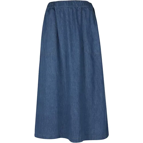 Blaue Baumwollmalerrock , Damen, Größe: M - Sarahwear - Modalova