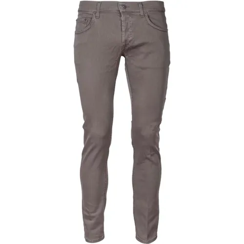 Men's Denim Jeans. Slim Fit. Low Waist. Regular Length. Italian Made. , male, Sizes: W32, W36, W31, W30 - Dondup - Modalova