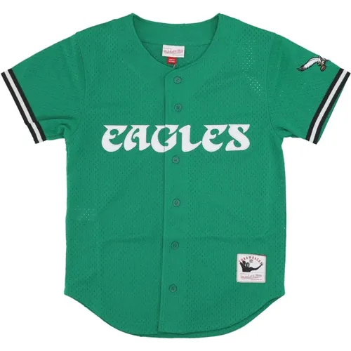 NFL Philadelphia Eagles Mesh Tunic , male, Sizes: XL, L, M - Mitchell & Ness - Modalova