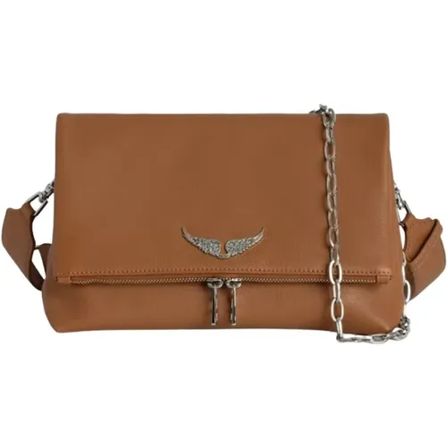 Heritage Camel Grained Leather Rocky Tasche - Zadig & Voltaire - Modalova