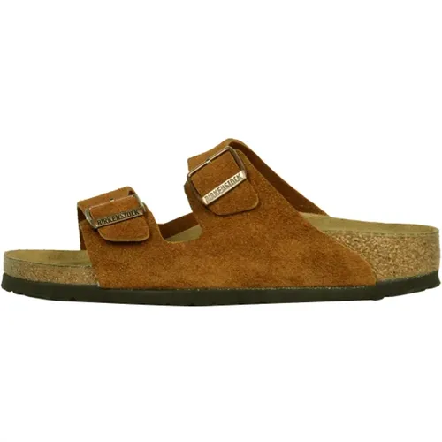 Mink Suede Leather Sandals , male, Sizes: 12 UK, 8 UK, 10 UK, 11 UK - Birkenstock - Modalova