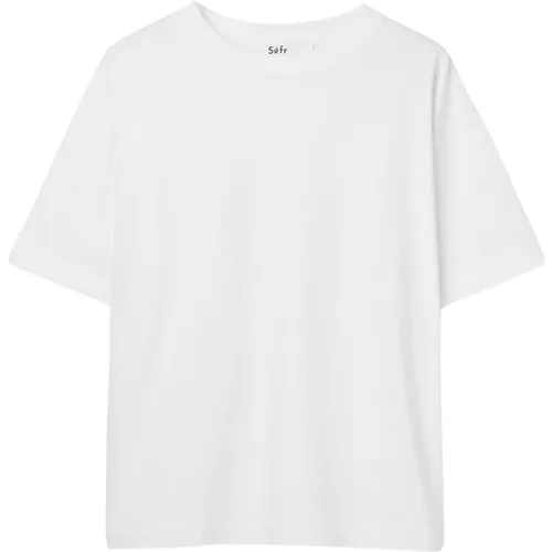Klassisches Baumwoll-T-Shirt-Modell , Herren, Größe: S - Séfr - Modalova