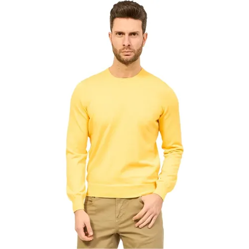 Crew Neck Cotton Sweater , male, Sizes: 2XL, XL - Gran Sasso - Modalova