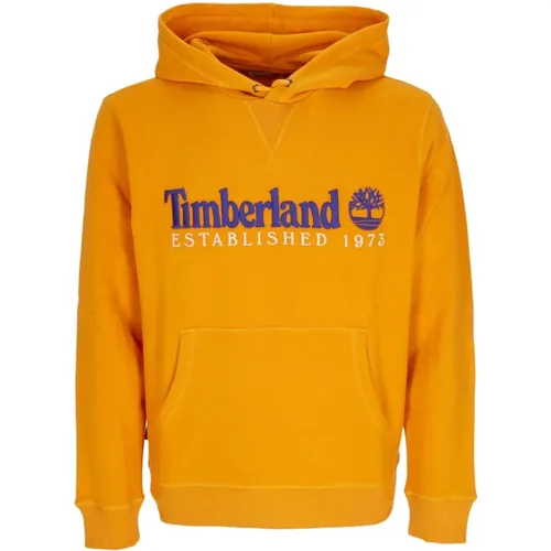 Th Anniversary Hoodie Dark Cheddar , male, Sizes: S, XL, M - Timberland - Modalova