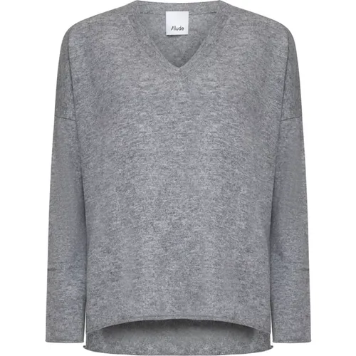 Graue Pullover Kollektion , Damen, Größe: XS - allude - Modalova