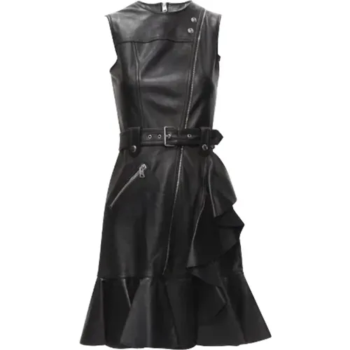 Pre-owned Leather dresses , female, Sizes: 2XS - Alexander McQueen Pre-owned - Modalova