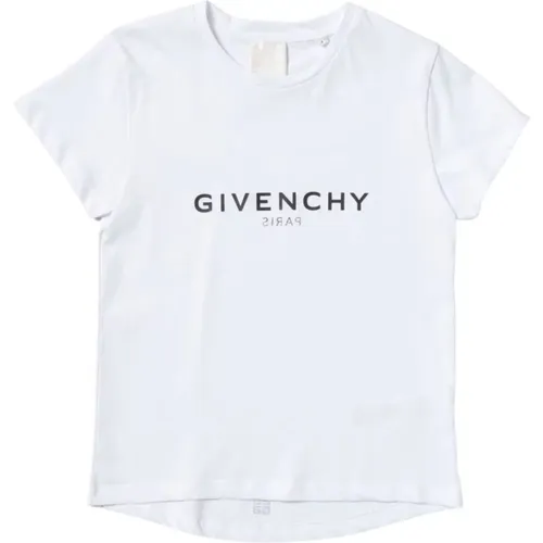 Weißes Kinder T-Shirt mit Logo-Print - Givenchy - Modalova