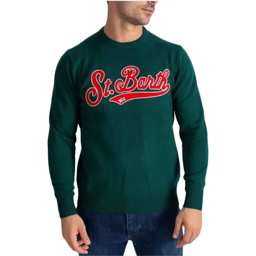 Sweater with Logo Graphic , male, Sizes: S - MC2 Saint Barth - Modalova
