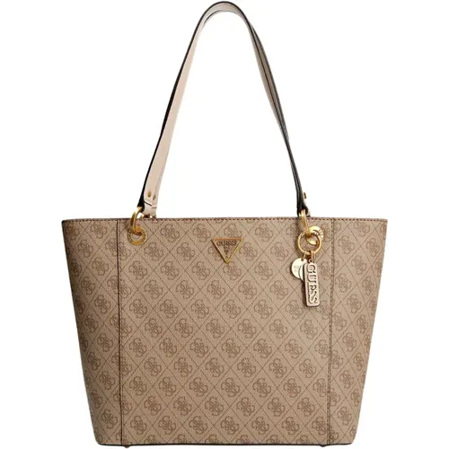 Noelle 4G Shopper Bag in Latte , female, Sizes: ONE SIZE - Guess - Modalova