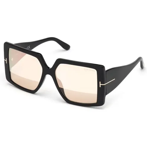 Quinn Mirrored Sunglasses in , unisex, Sizes: 57 MM - Tom Ford - Modalova