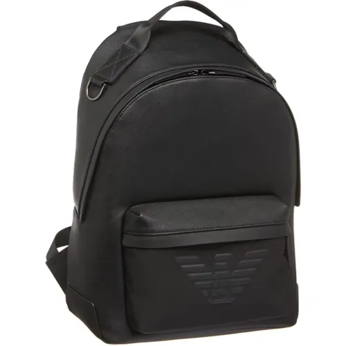 Leather Eagle Backpack , unisex, Sizes: ONE SIZE - Emporio Armani - Modalova