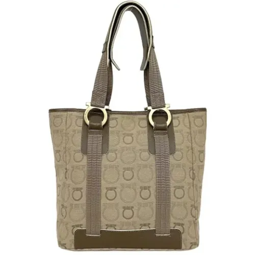 Pre-owned Canvas totes , female, Sizes: ONE SIZE - Salvatore Ferragamo Pre-owned - Modalova