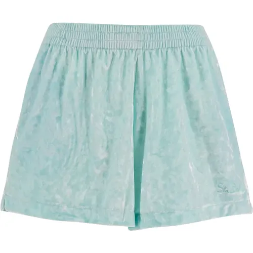 Chenille Embroidered Shorts Regular Fit , female, Sizes: L - MC2 Saint Barth - Modalova